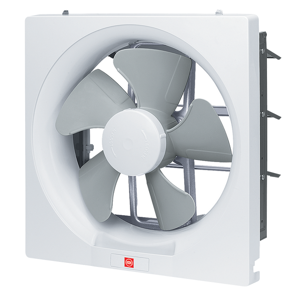 KDK 25RGF 25cm Wall Mount Ventilating Fan - reversible, intake, exhaust type, cord operated shutter, condenser motor, installation size 300mm x 300mm, global product Singapore approved (1-year warranty)