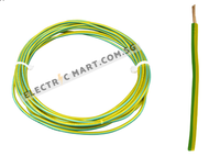 Electric Mart 1C Single Core 1.5mm PVC Electrical Cable Wire - 5 meters (loose cable length)