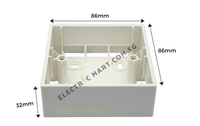 1 Gang PVC Surface Box *H32mm*