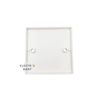 Single PVC Blank Plate; 1 gang [WHITE]