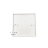 Single PVC Blank Plate; 1 gang [WHITE]