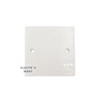 Single PVC Blank Plate; 1 gang [WHITE]
