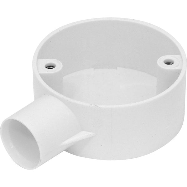 PVC End Box - WHITE