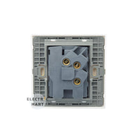 legrand Mallia 2 811 11 1P 13A 250V single switched socket outlet, 1 gang; British Standard [WHITE]