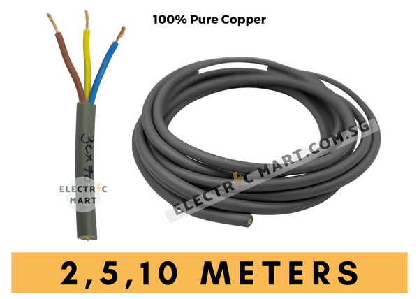2.5mm x 3 Core Pure Copper Flexible Wire Cable
