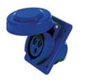 Marlanvil 16A 3 Pin Panel Socket (IP44)