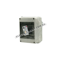 Marlanvil 92.04 Weatherproof Surface Distribution Board 120 x 160 x  90mm, IP65, Grey, Halogen Free (Made in Italy)