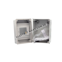 Marlanvil 92.04 Weatherproof Surface Distribution Board 120 x 160 x  90mm, IP65, Grey, Halogen Free (Made in Italy)