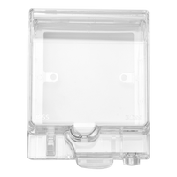 Boss B223TR 1 Gang Splash Cover Surface Mount  IP55 Transparent