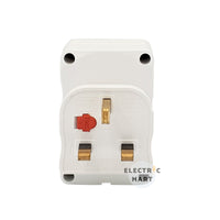Britz BR-221U 13A 3 Way Adaptor with 2 x USB Charger, Singapore Safety Mark Certified