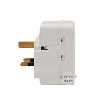 Britz BR-221U 13A 3 Way Adaptor with 2 x USB Charger, Singapore Safety Mark Certified