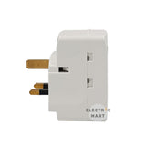 Britz BR-221U 13A 3 Way Adaptor with 2 x USB Charger, Singapore Safety Mark Certified