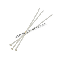 Nylon Cable Tie - 250mm x 4.8mm - White / Clear [100 pieces]