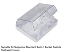 FYM F2712 2 Gang Weatherproof Outdoor Switch Cover IP55 (Suitable for Singapore Standard Switch Socket Outlets)