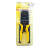 8'' Dual-Modular Plug Electric RJ12 RJ11 RJ45 Crimping Tool [HT-8046R] 6P + 8P for cutting, stripping and crimping 2 types of plugs