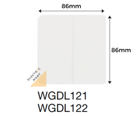 Hager Dream WGDL121 / WGDL122 16AX 2 Gang 1 Way / 2 Way Switch (Suitable for BTO switch replacement, HDB, new installations, Singapore standard size switch hole for easy installation) *NEW updated high 16AX rating (previously 10AX)
