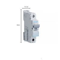 Hager NB120 Single Module 1 Pole Type B 20A 10kA Miniature Circuit Breaker (MCB)