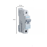 Hager NB120 Single Module 1 Pole Type B 20A 10kA Miniature Circuit Breaker (MCB)