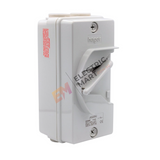 hager JG220U 20A 2 pole 2P PVC Weatherproof Isolator (IP66)