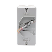 hager JG220U 20A 2 pole 2P PVC Weatherproof Isolator (IP66)