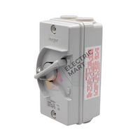 hager JG232U 32A 2 pole 2P PVC Weatherproof Isolator (IP66)