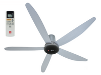 KDK T60AW 15cm 60 inch DC Motor Ceiling Fan with LCD Remote Control [SILVER] - FREE DELIVERY