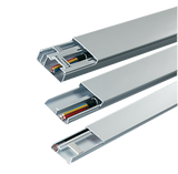 Litaflex 40 x 20 x 2 mtr T/Comp uPVC Trunking c/w Clips Multi-Compartment Trunking - White (Available sizes: 40mm X 20mm. 60mm X 20mm, 80mm X 32mm)