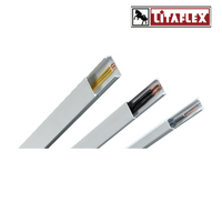 Litaflex 1" x 2000mm uPVC Trunking (32 x13mm, 50mm X 32mm, 75mm X 50mm, 75mm X 80mm, 100mm X 50mm, 100mm X 80mm, 100mm X 100mm, 150mm X 80mm, 150mm X 100mm, 200mm X 100mm) Single Compartment Trunking - White