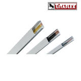 Litaflex 1" x 2000mm uPVC Trunking (32 x13mm, 50mm X 32mm, 75mm X 50mm, 75mm X 80mm, 100mm X 50mm, 100mm X 80mm, 100mm X 100mm, 150mm X 80mm, 150mm X 100mm, 200mm X 100mm) Single Compartment Trunking - White