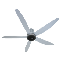 KDK T60AW 15cm 60 inch DC Motor Ceiling Fan with LCD Remote Control [SILVER] - FREE DELIVERY