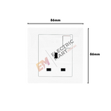 Hager Muse WGMS113S 13A Single Switched Socket Outlet
