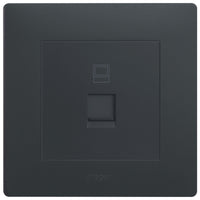 Hager Muse WGMT1RJ6KB RJ45 cat6 Outlet 1 mod
