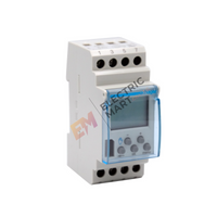 hager Digital Time Switch EG103B, 1 channel, weekly cycle, basic, 230V 1 changeover contact 16A AC1 250V AC, compact 2-module housing, automatic control of electrical loads, use for public lightings, signage, water pumps. (made in france)