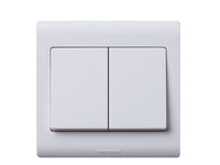 Honeywell R4782W1WHI 2 Gang 1-Way 16AX Wide Rocker Switch