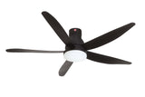 KDK U60FWs 150cm 60" DC Ceiling Fan c/w 22W LED light & Remote Control